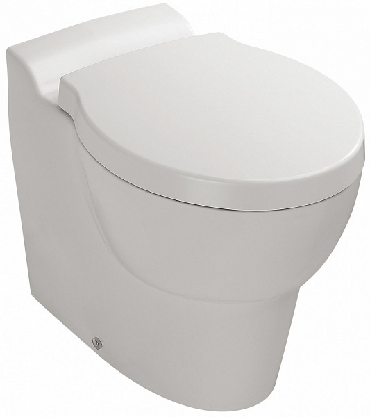 Унитаз напольный приставной Jacob Delafon Ove E1584-00, сиденье с микролифтом, под скрытый бачок