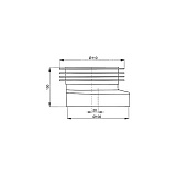 Манжета для унитаза AlcaPlast A990 эксцентрическая