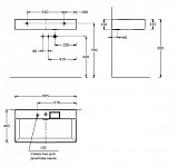 Раковина Kerama Marazzi LOGICA мебельная\подвесная с двумя отверстиями 90, белая глянцевая