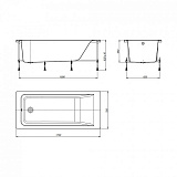 Акриловая ванна Roca Easy 170x75 ZRU9302899