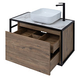 Тумба под раковину Aquanet Nova Lite Loft 90 R дуб рустикальный 00261659