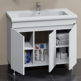 Тумба для умывальника напольная "Сатурн 105" 3 дв.( ум. Леонардо 105) СанТа