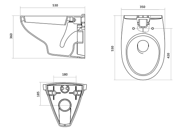 Комплект Santek Бореаль 1WH302464 подвесной унитаз+инсталляция+сиденье+панель белого цвета
