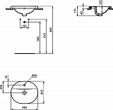 Рукомойник Ideal Standard Connect 48 см E503801