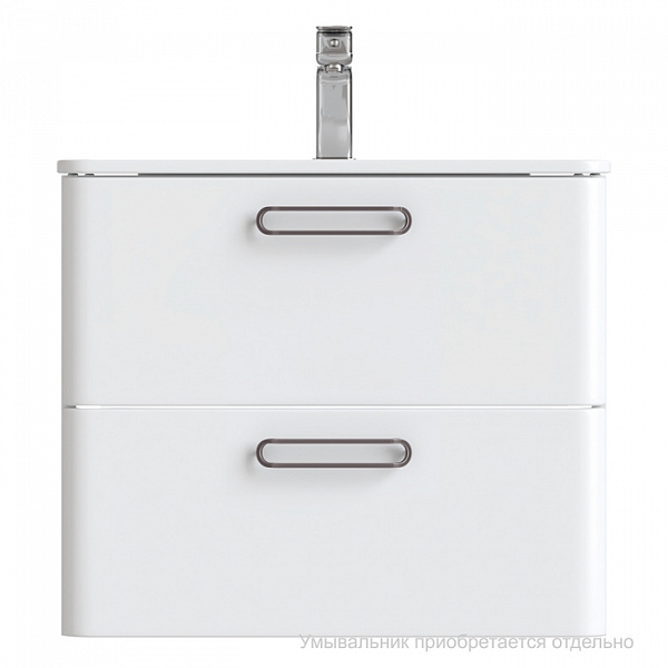 Тумба подвесная, белая, 60 см, Brick,  IDDIS, BRI60W0i95. Подходит умывальник: 0106000i28