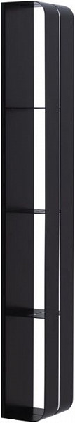 Полка Aquanet Магнум 15x100 черная матовая, вертикальная 00302226