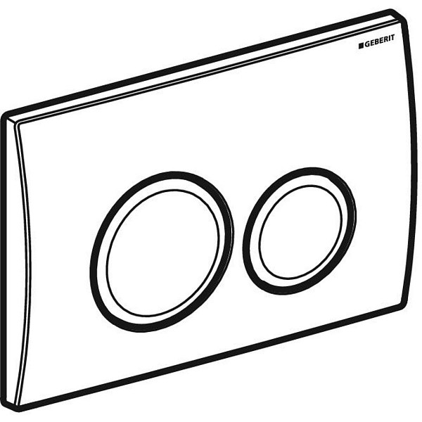 КЛАВИША СМЫВА GEBERIT DELTA20 МАТОВЫЙ ХРОМ 115.127.46.1