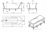 Акриловая ванна Roca Uno 160х75 ZRU9302869