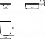 Крышка-сиденье Ideal Standard Strada J505801