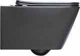 Унитаз подвесной Aquanet Rimless Tavr-W BL-103N-WHT black черный матовый TAVR-W BW