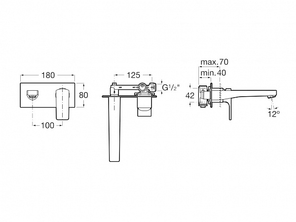 Смеситель Roca L90 для раковины 5A3L20C00