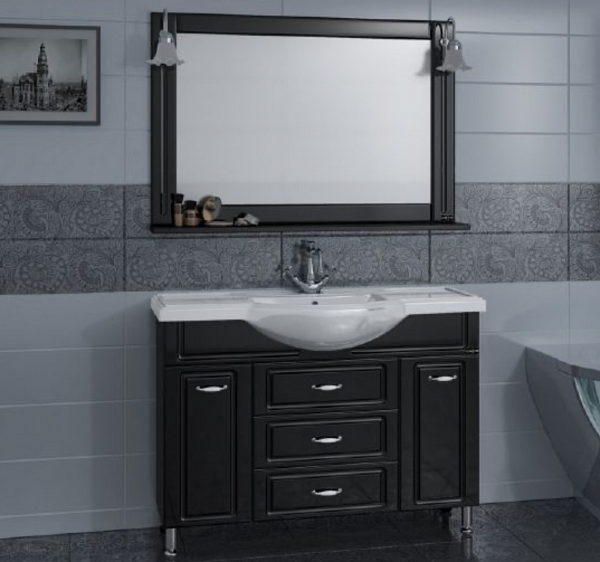 Зеркало Монарх 120 черное Санта 700161