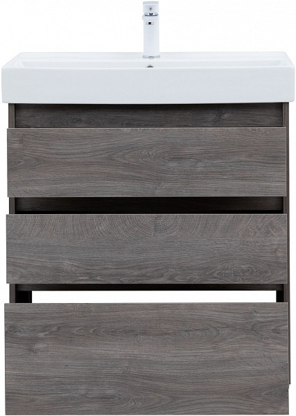 Тумба под раковину Aquanet Nova Lite 75 дуб рошелье (3 ящика) 00302473