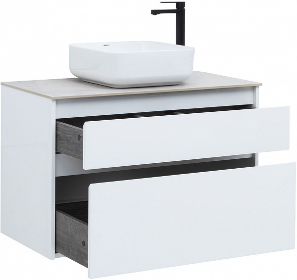 Тумба под раковину Aquanet Nova Lite 90 белый (2 ящика) 00242268