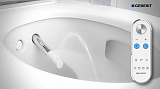Унитаз-биде подвесной Geberit AquaClean Mera Classic 146.204.21.1 панель хром