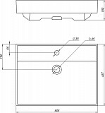 Раковина Aquanet Латина 60 00242905