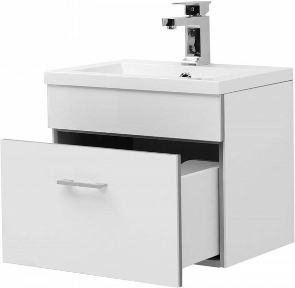 Тумба под раковину Aquanet Верона 50 белый (подвесная 1 ящик) 00207765