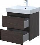 Тумба под раковину Aquanet Nova Lite 60 дуб черный (2 ящика) 00287894