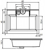 Раковина для тумбы Aquanet Фортуна 60 НФ-00008279