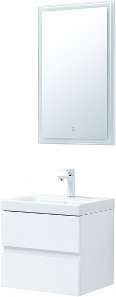 Мебель для ванной Aquanet Беркли 50 белый глянец (2 ящика) 00306356