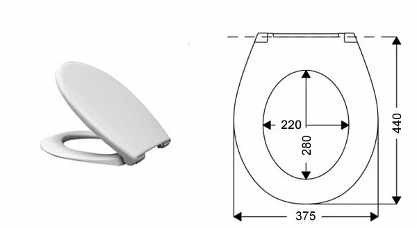 Крышка-сиденье Ideal Standard Oceane W301801