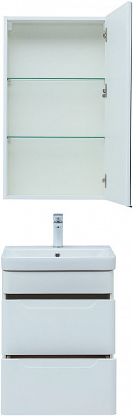 Мебель для ванной Aquanet София 50 белый глянец (2 ящика) 00274191