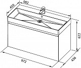 Тумба под раковину Aquanet Йорк 100 белый 00202091