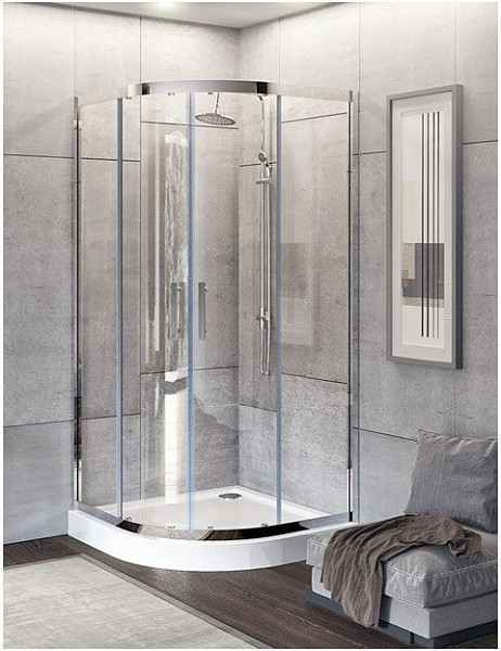 Душевой уголок Aquanet Delta NPE2142 100x100, R550, прозрачное стекло NPE2142