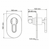 Смеситель для душа Kammel 1851 Wasserkraft