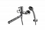 Смеситель для ванны с длинным изливом с аксессуарами Bravat Stream F63783C-LB