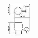 Подстаканник одинарный Wasserkraft Aller K-1128