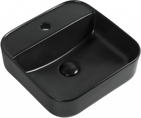 Раковина Aquanet City-2-MB 38,5 черный матовый CITY-2-MB