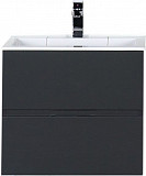 Тумба с раковиной Aquanet Алвита 60 серый антрацит 00213094