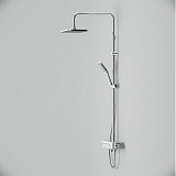 F078F300 Func, душ.сис-ма: см-ль-полка д/ванны/душа с ТМС, душ.штанга, верхн. душ квадр., ручн.душ,