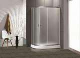 Душевое ограждение Loranto CS-1285 SK low R 100х80х195, поддон 14 см