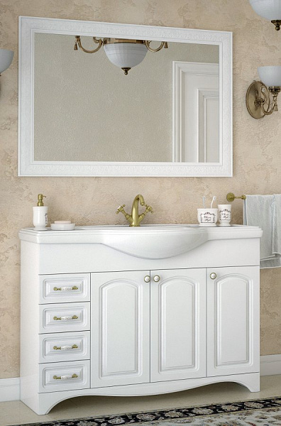 Зеркало Corozo Классика 120 белое SD-00000269