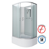 Душ.каб. NG-2310-14LBK (1200х800х2000) высокий поддон(40см) стекло МАТОВОЕ 4 места