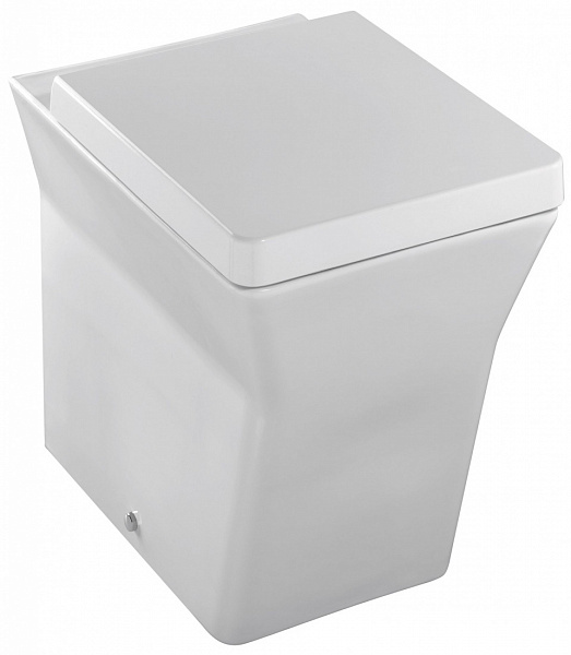 Унитаз напольный приставной Jacob Delafon Reve E4813-00, сиденье с микролифтом, под скрытый бачок