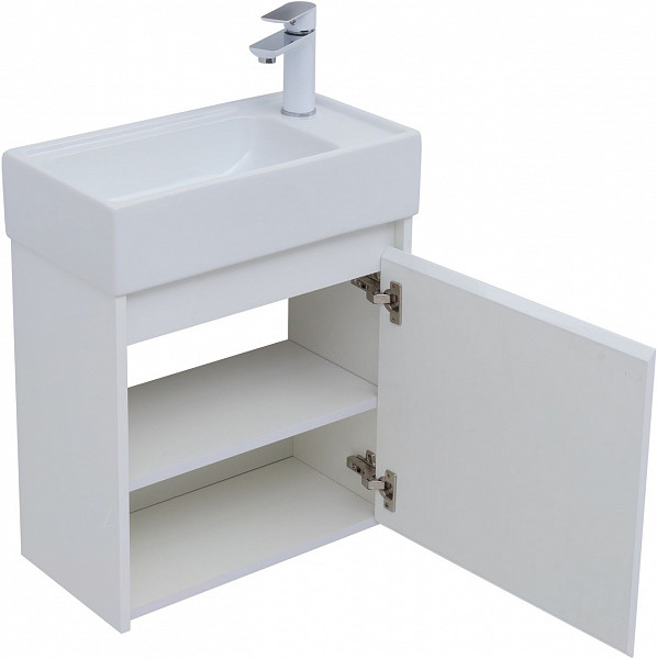 Мебель для ванной Aquanet Nova Lite 50 белый глянец (с дверецей) 00302531