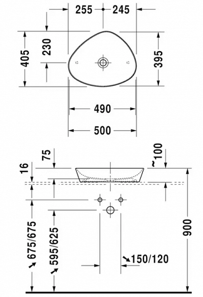 Раковина Duravit Cape Cod 2339500000