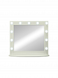 Зеркало Континент Гримерное настольное белое 800х700 (11 ламп)
