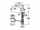 Смеситель Roca Insignia для биде с донным клапаном, 5A603AC00