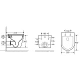 Сет: OLI 120 ECO Sanitarblock pneumatic+Панель KARISMA, хр. мат. + Унитаз Point Виктория PN41061