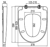 C117852WH Awe сиденье для унитаза микролифт