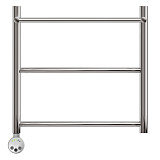 Полотенцесушитель электрический Point Афина PN04155PE П2 500x500 с полкой левый/правый, хром