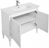 Комплект мебели для ванной Aquanet Селена 105 белый/серебро (2 дверцы) 00233125