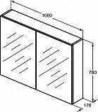 Зеркальный шкафчик Ideal Standard Mirror&Light T3498AL