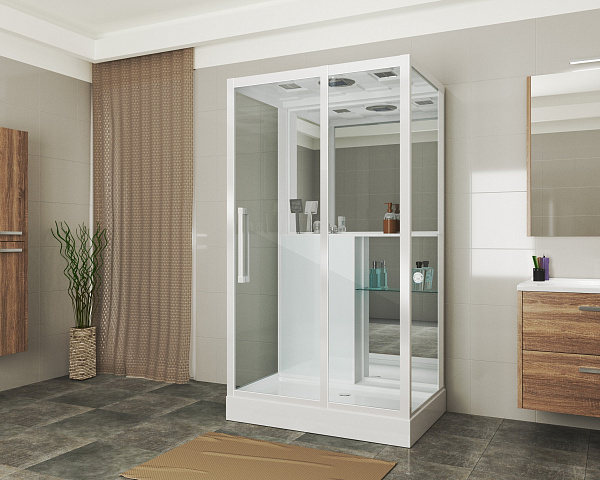 Душ.каб. GR167 (80x120x215) GROSSMAN 5 мест