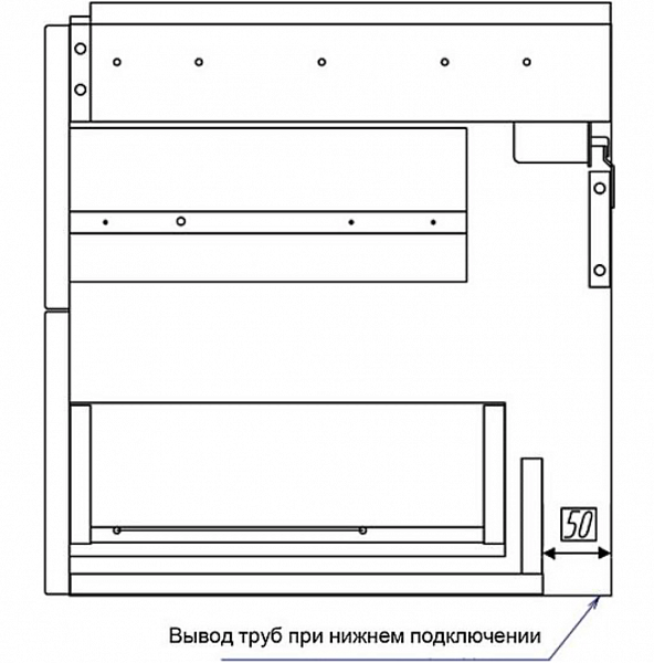 Тумба под раковину Акватон Америна 76 см 1A169101AM950