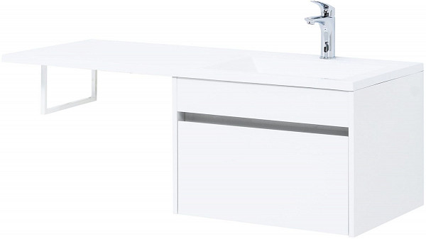 Тумба под раковину Aquanet Токио 58 белый (подвесная, 1 ящик) 00236916